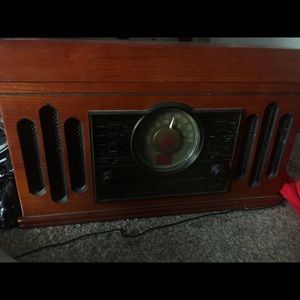 Record Player with tape player (no needle)